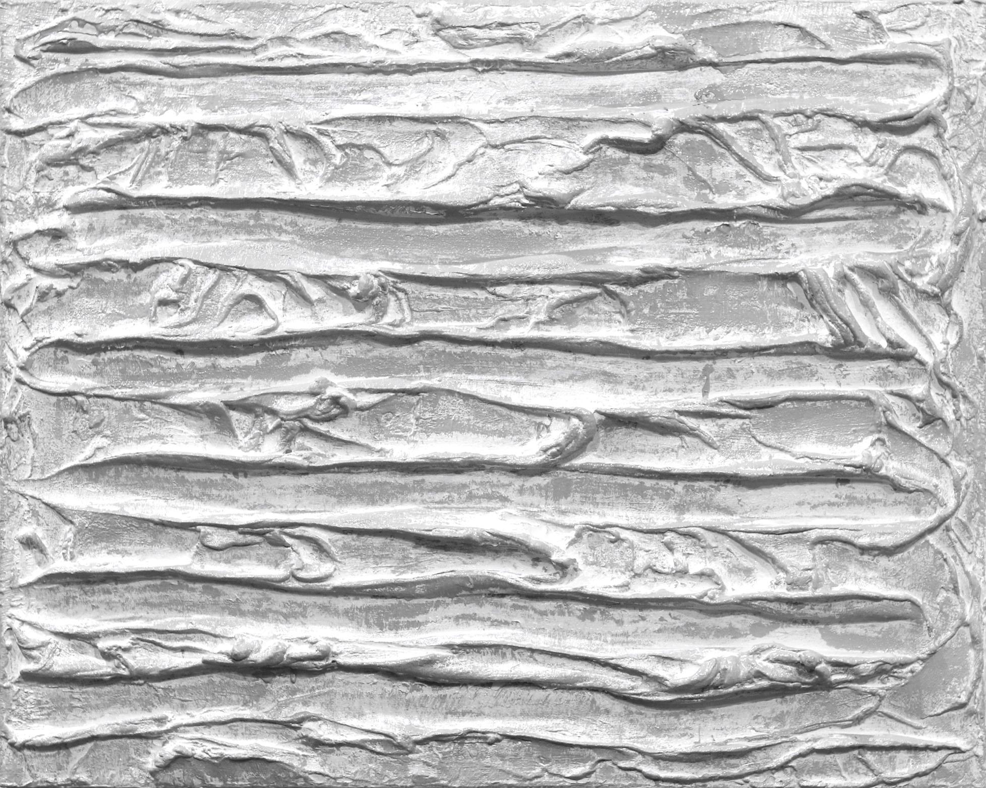 Il sogno di Agnes Martin - Pittura originale astratta minimalista a texture - Mixed Media Art di Len Klikunas