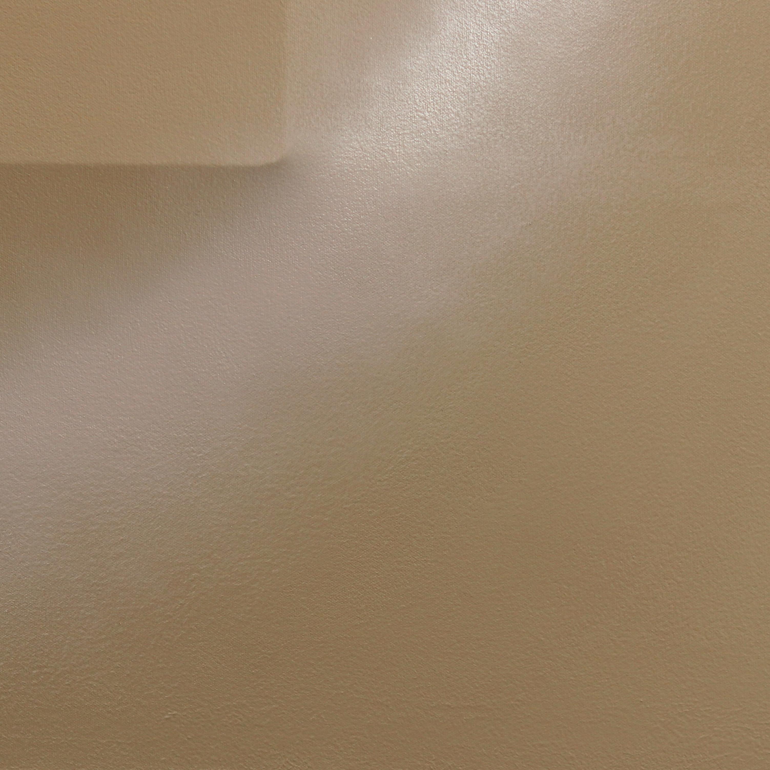Círculo Cuadrado 2 Beige sobre tostado  - Obra de arte escultórica minimalista abstracta original en venta 4