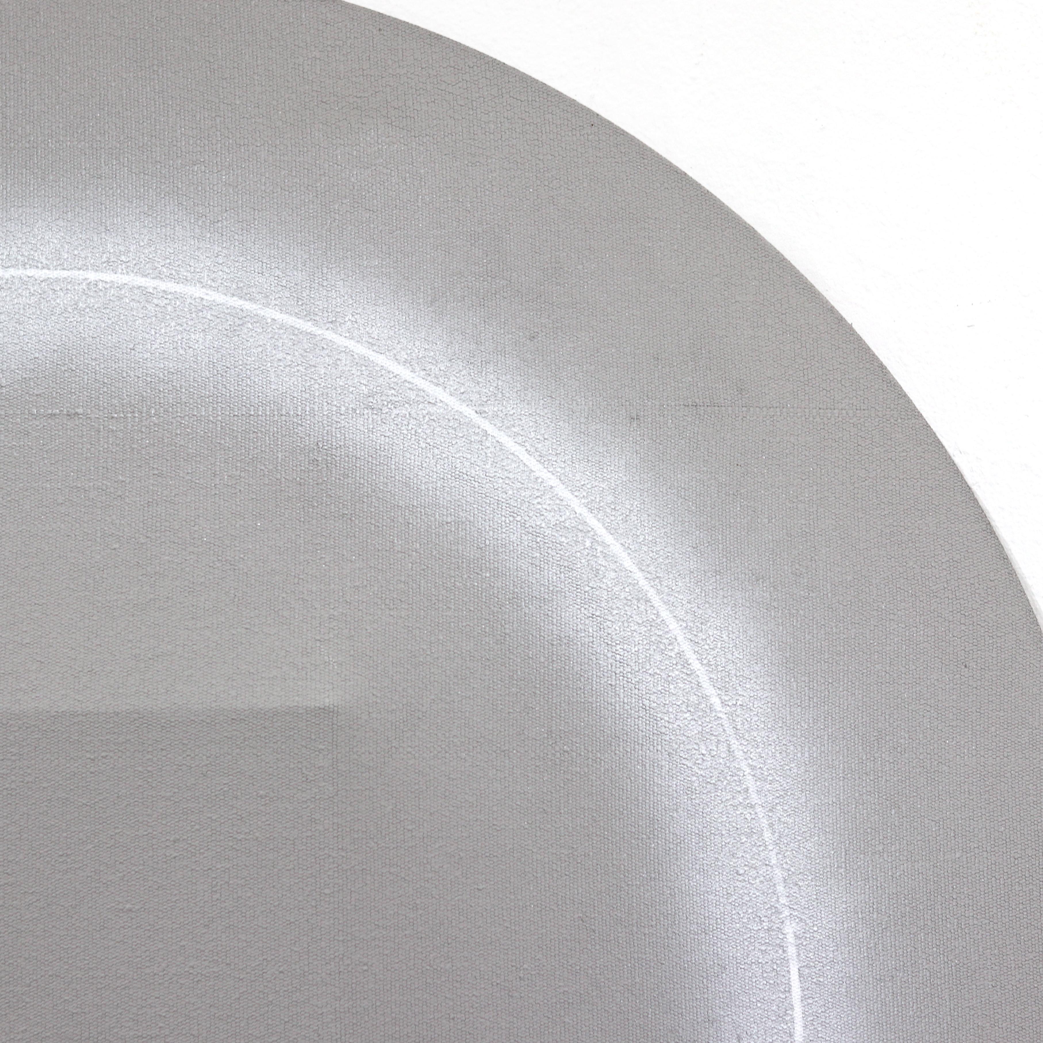 Emerging Coronal Disk with Square Structure - Abstract Minimalist Artwork - Post-Minimalist Painting by Len Klikunas