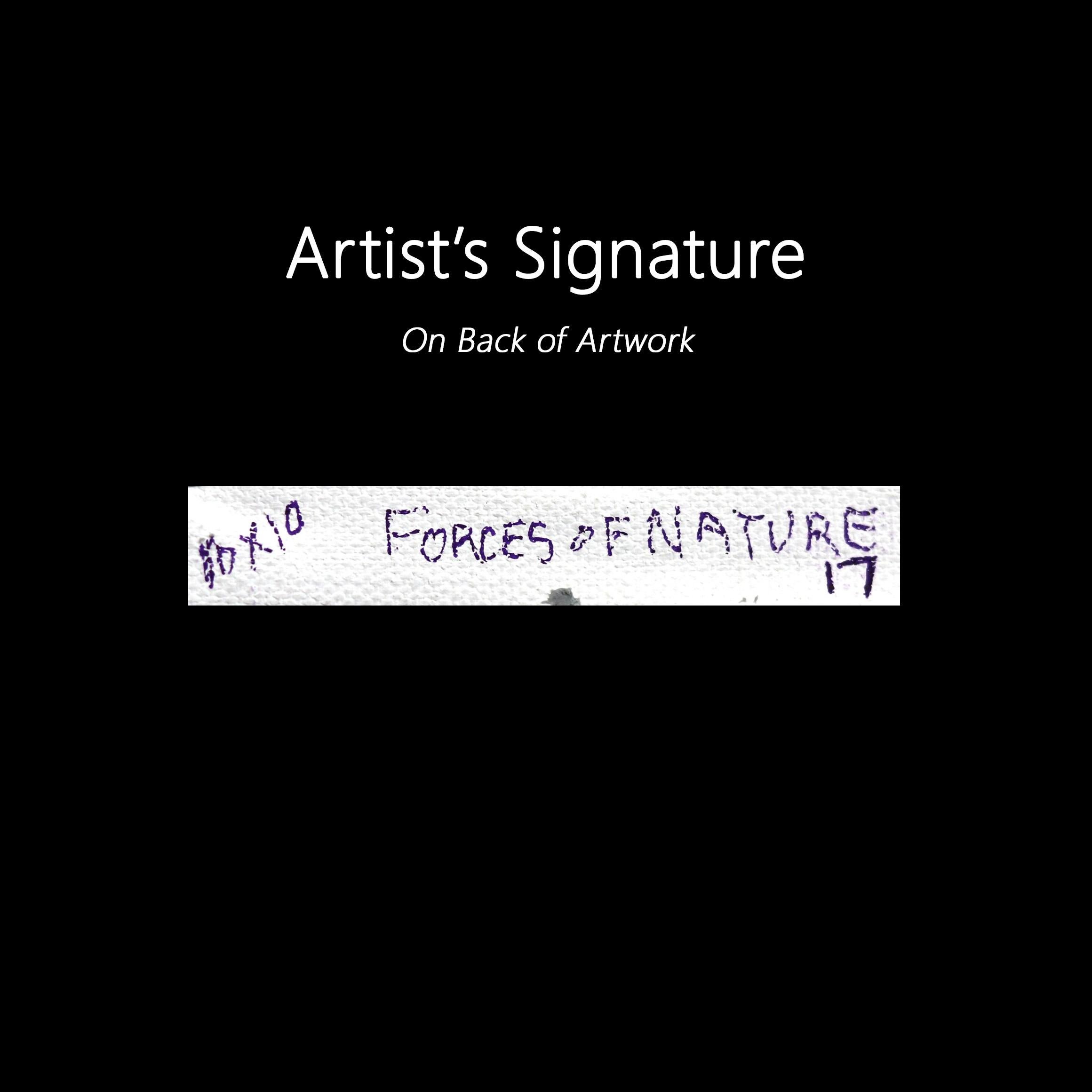 Kräfte der Natur 17  Texturiertes abstraktes, minimalistisches Kunstwerk auf Leinwand im Angebot 6