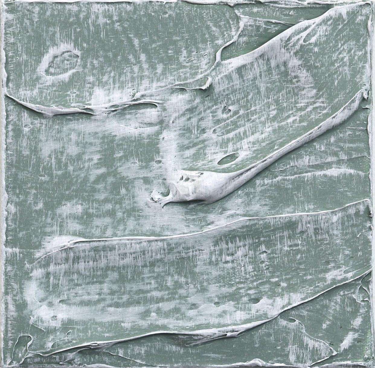 Abstract Painting de Len Klikunas - Fuerzas de la Naturaleza 18  - Obra de Arte Minimalista Abstracto con Texturas sobre Lienzo