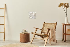 Forces of Nature 2 - Sculptural Abstract Minimalist Textural Artwork on Canvas