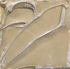 Fuerzas de la Naturaleza 20  - Pintura abstracta minimalista en lienzo beige de rica textura