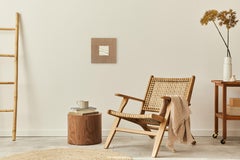 Forces of Nature 24 - Textural Abstract Minimalist Artwork on Natural Canvas