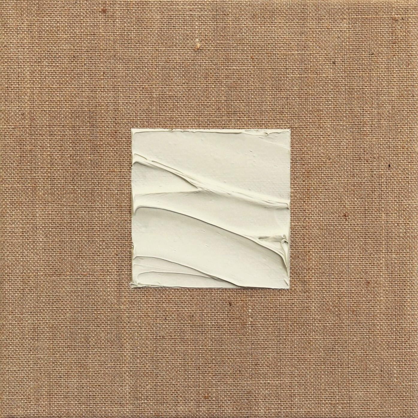 Abstract Painting Len Klikunas - Forces of Nature 24 - Œuvre d'art abstraite et minimaliste texturée sur toile