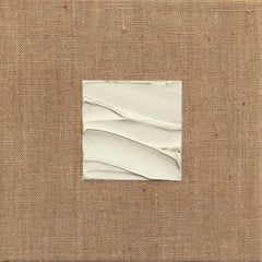 Forces of Nature 24 – Texturiertes, abstraktes, minimalistisches Kunstwerk auf Leinwand