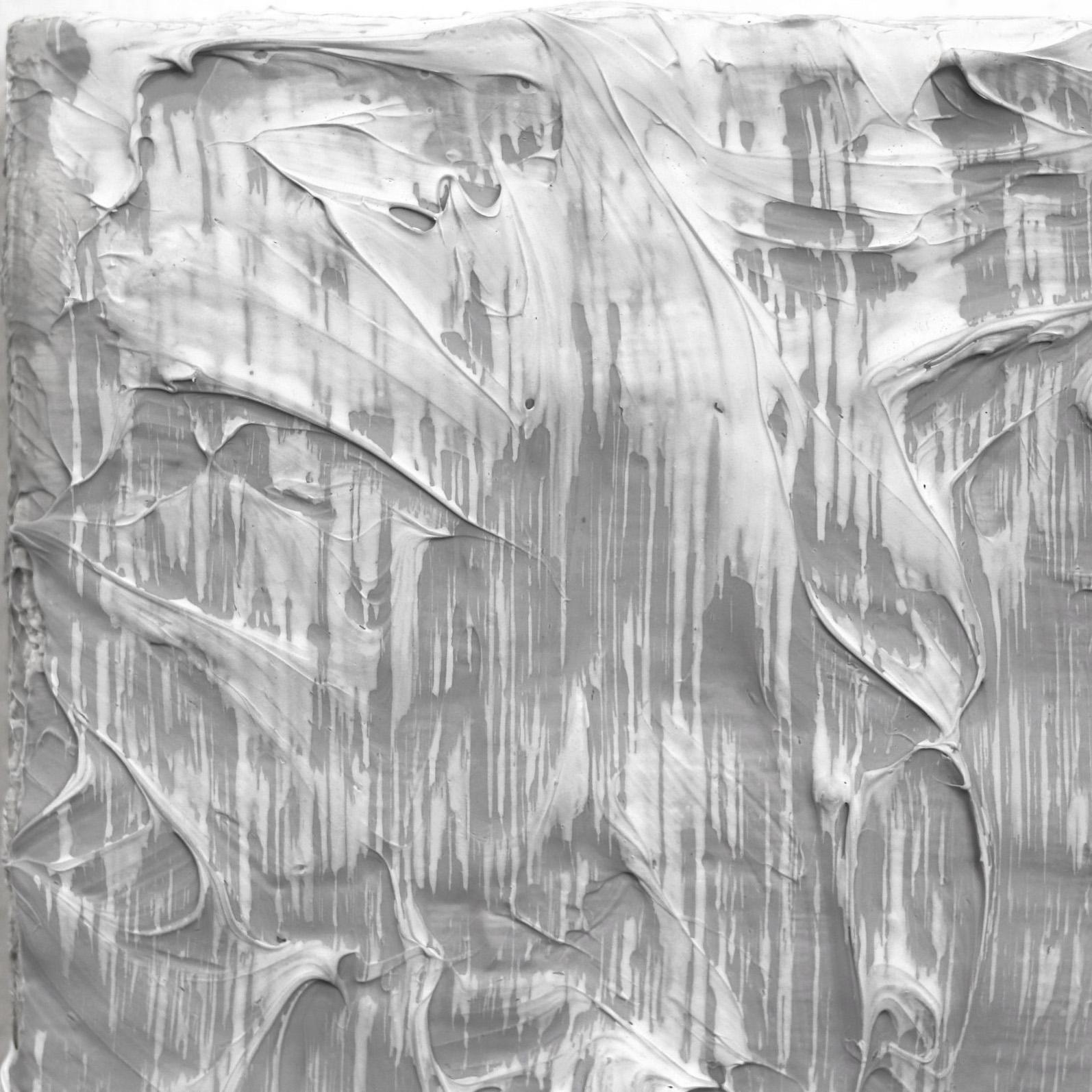 Fuerzas de la Naturaleza 5  - Obra de Arte Escultórica Abstracta Minimalista Textural sobre Lienzo - Painting Abstracto de Len Klikunas