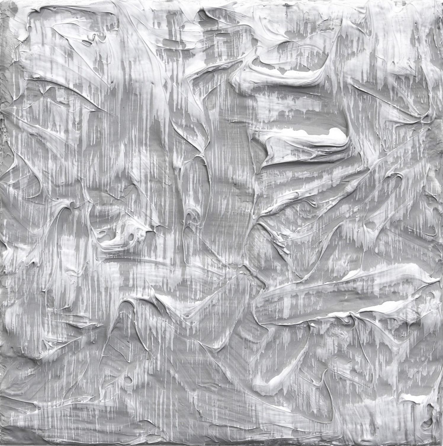 Fuerzas de la Naturaleza 5  - Obra de Arte Escultórica Abstracta Minimalista Textural sobre Lienzo