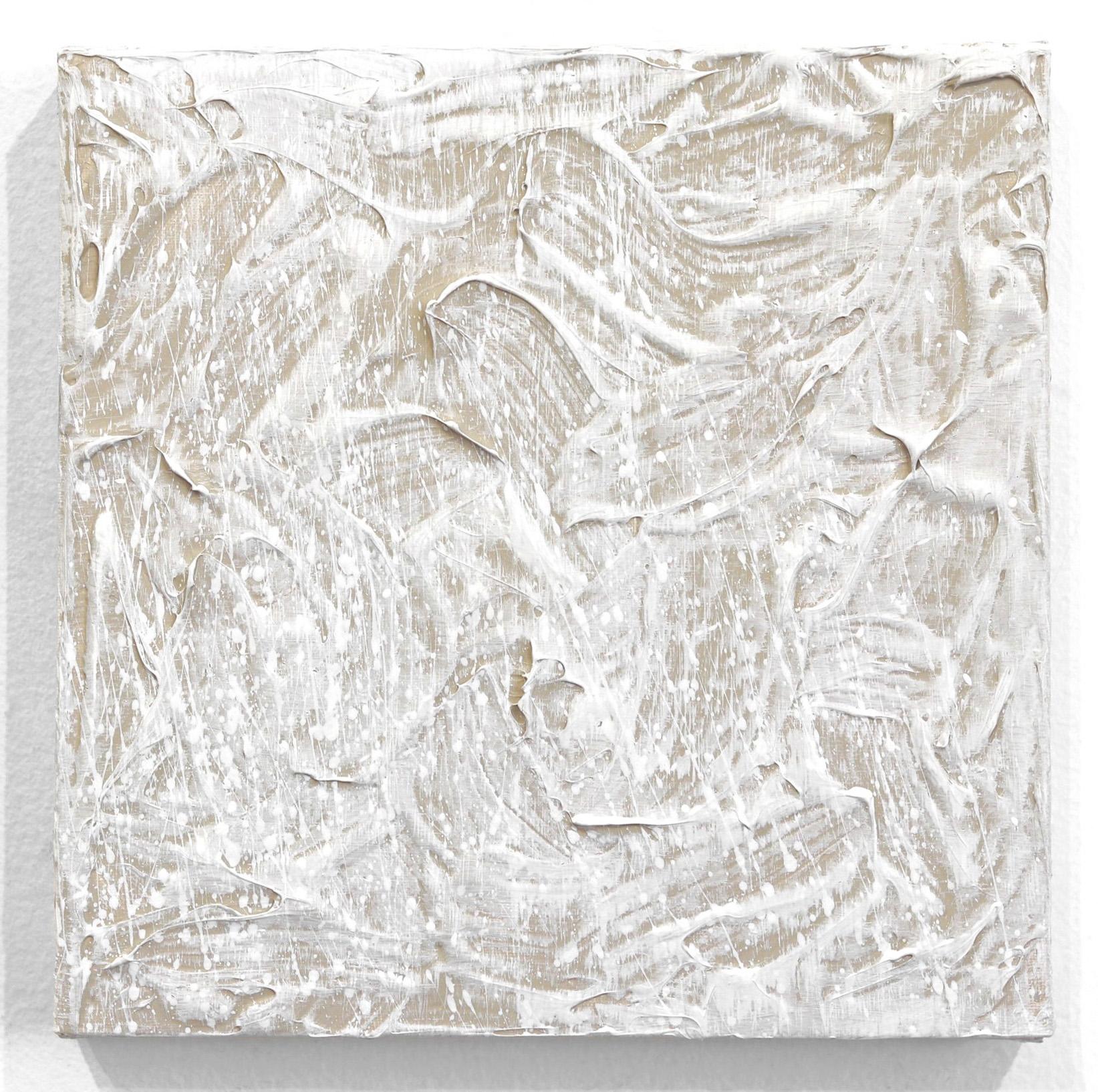 Forces of Nature 6  - Rich Textured Abstract Beige Minimalist Artwork on Canvas For Sale 7