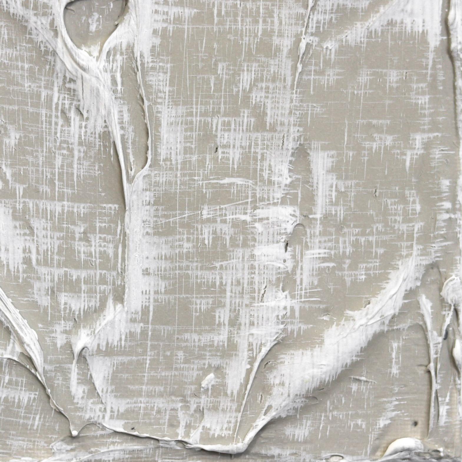Fuerzas de la Naturaleza 8  - Obra de Arte Escultórica Abstracta Minimalista Textural sobre Lienzo en venta 3