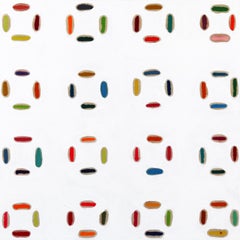 Forgotten Language - Minimalist Geometric Colorful Original Artwork on Canvas