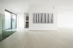 Good Times - Grande opera d'arte minimalista in bianco e nero su tela