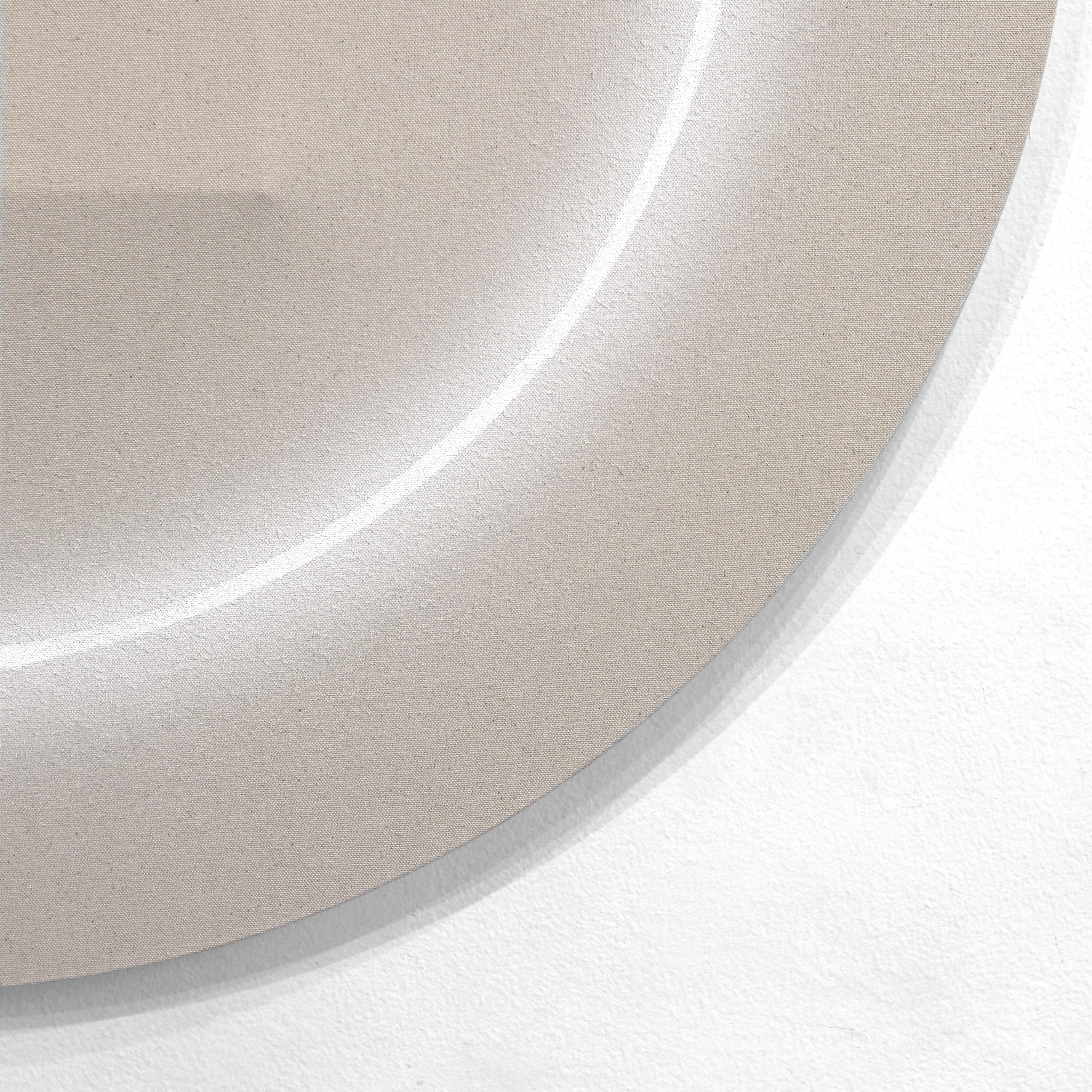 Halo Orb Squared - Minimalist Dimensional Architectural Wall Sculpture Artwork For Sale 5