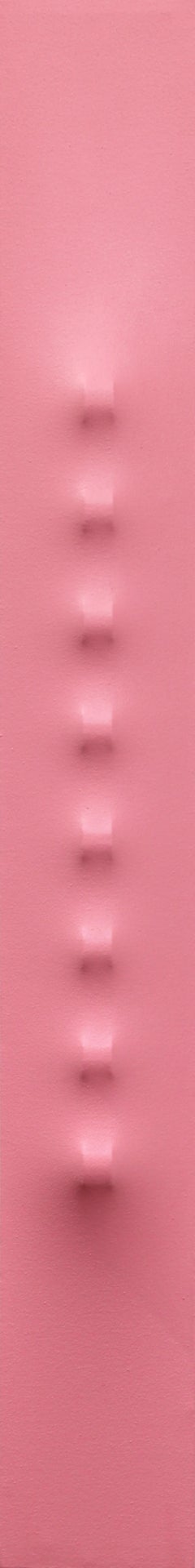 Light B991 - Modern Pink Multi-Dimensional Minimalist Abstract Sculptural Art