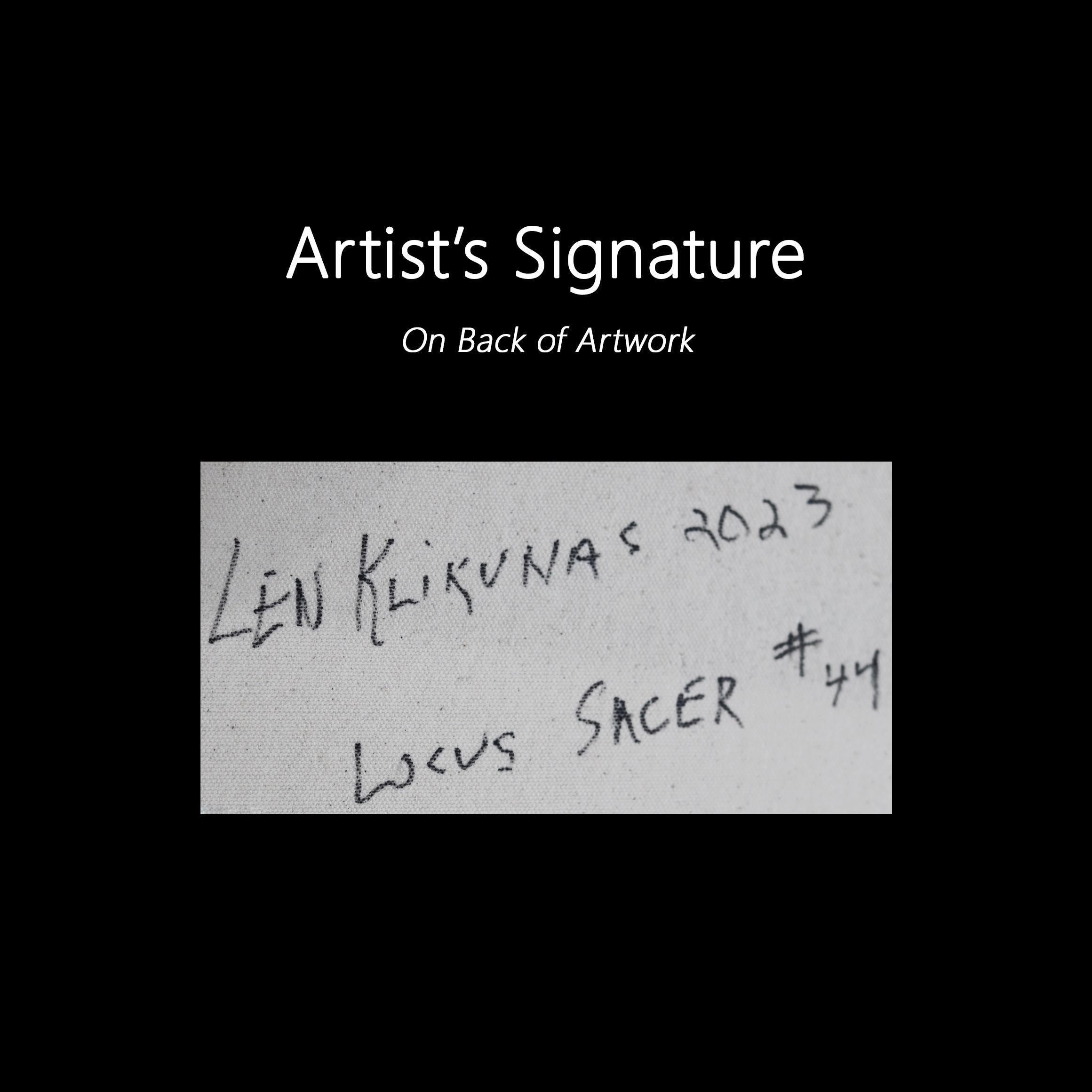 Locus Sacer #44 – Texturiertes, abstraktes, minimalistisches Kunstwerk auf Leinwand im Angebot 5