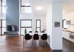 Ma Yuan's Dream - Textural Neutral Color Grey Black White Painting on Canvas