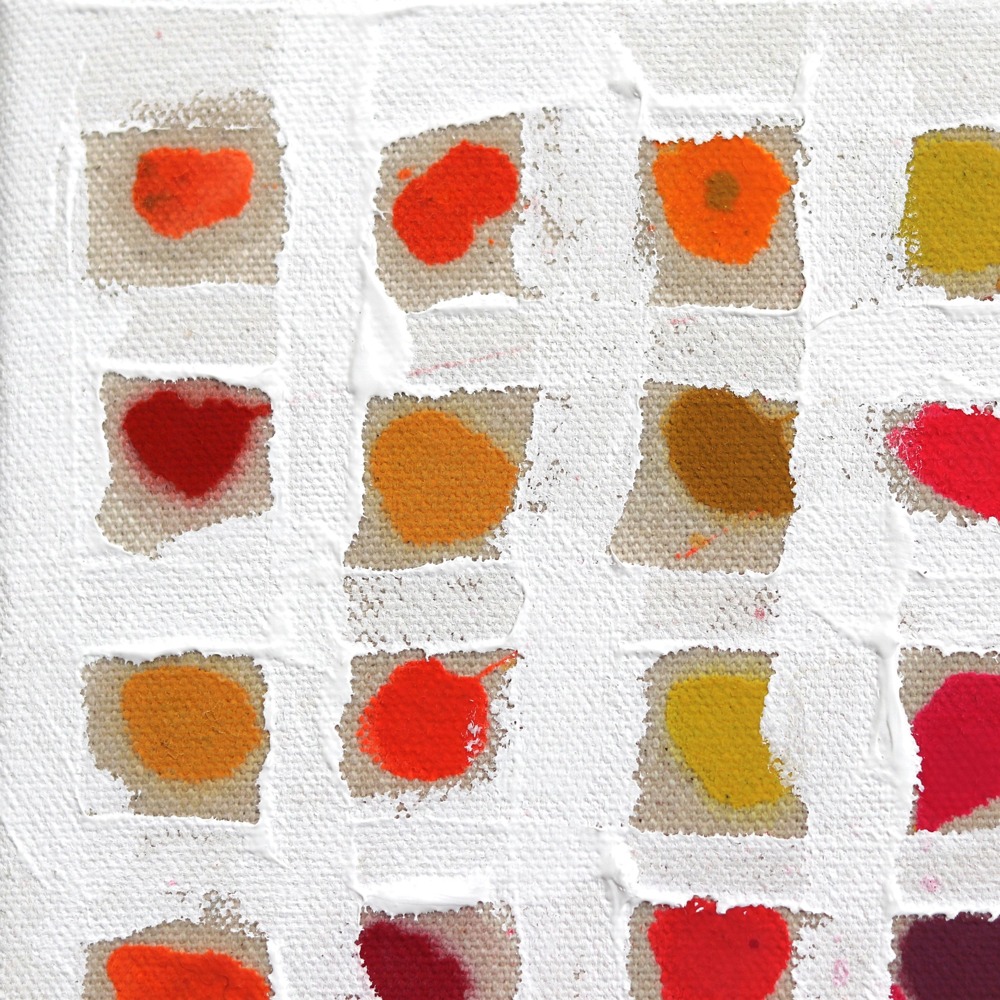 Obsession #2 - Colorful Minimalist Textured Original Abstract Painting For Sale 1