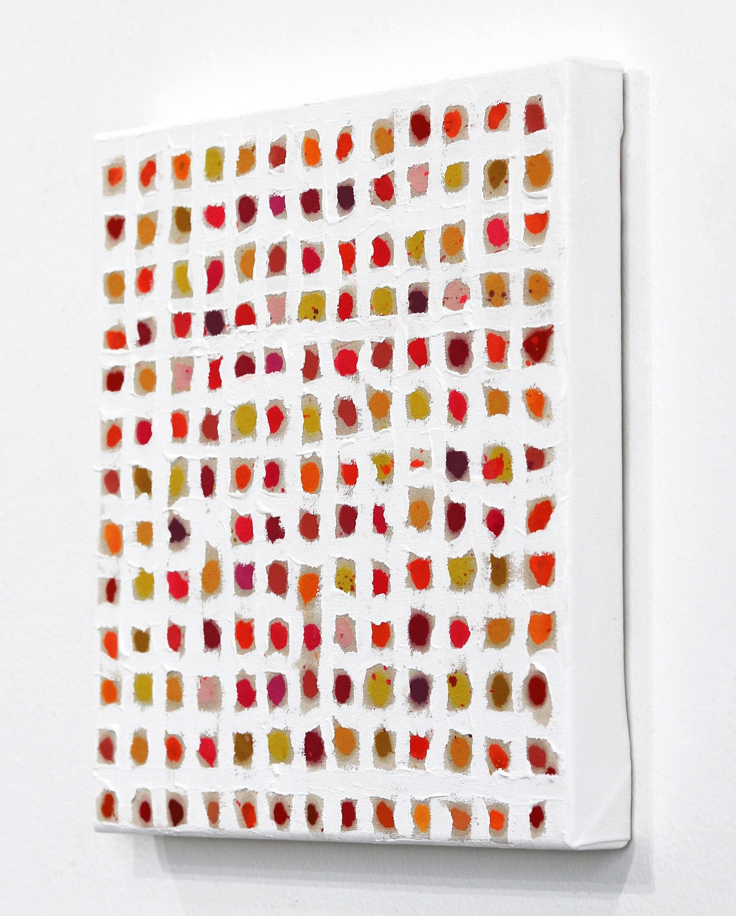 Obsession #2 - Colorful Minimalist Textured Original Abstract Painting For Sale 2