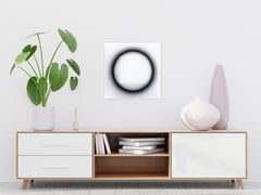 Out and Out - Minimalist Abstract Sculptural Black White 3D Artwork