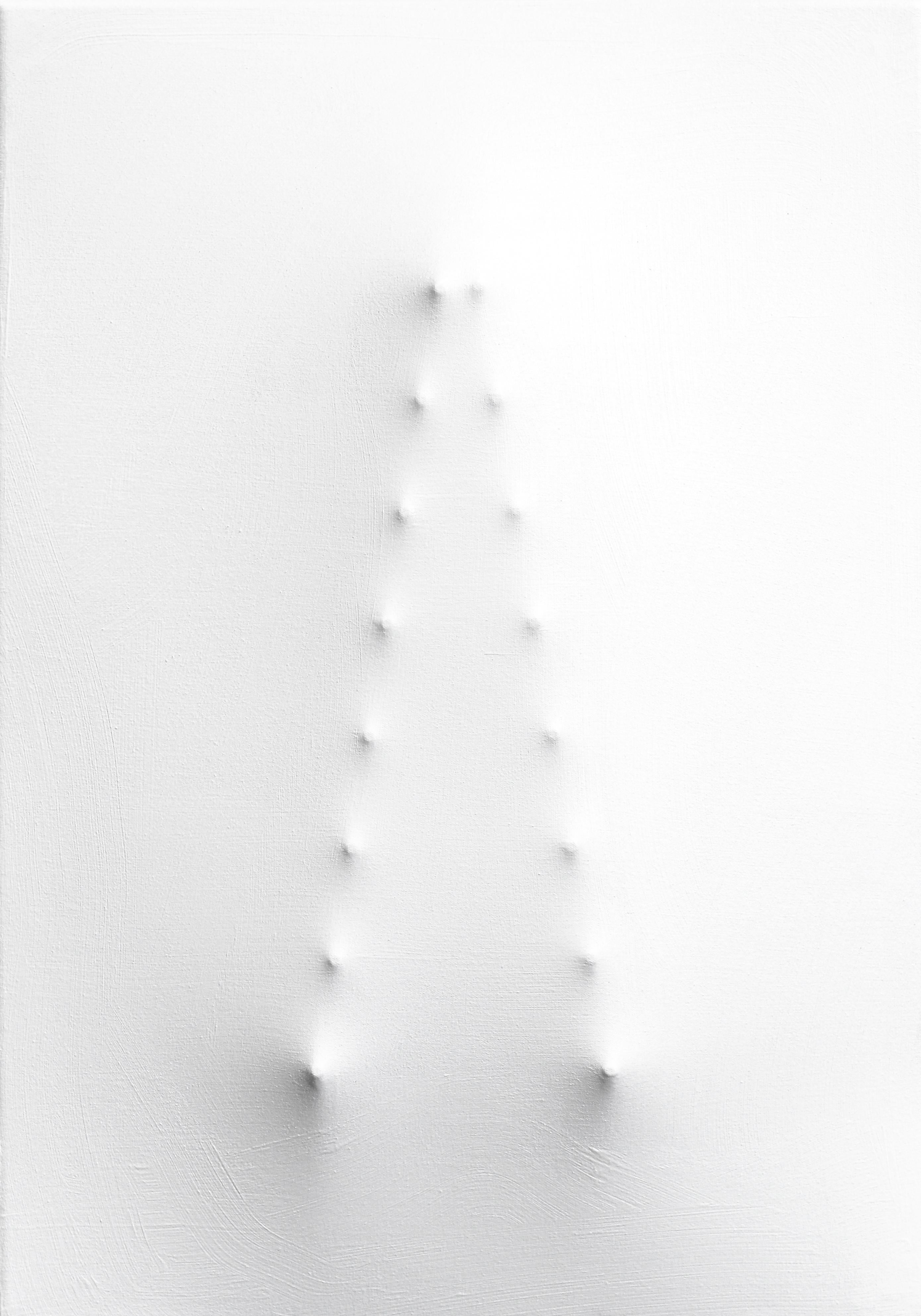 Pause - Œuvre d'art sculpturale abstraite et minimaliste originale - Mixed Media Art de Len Klikunas