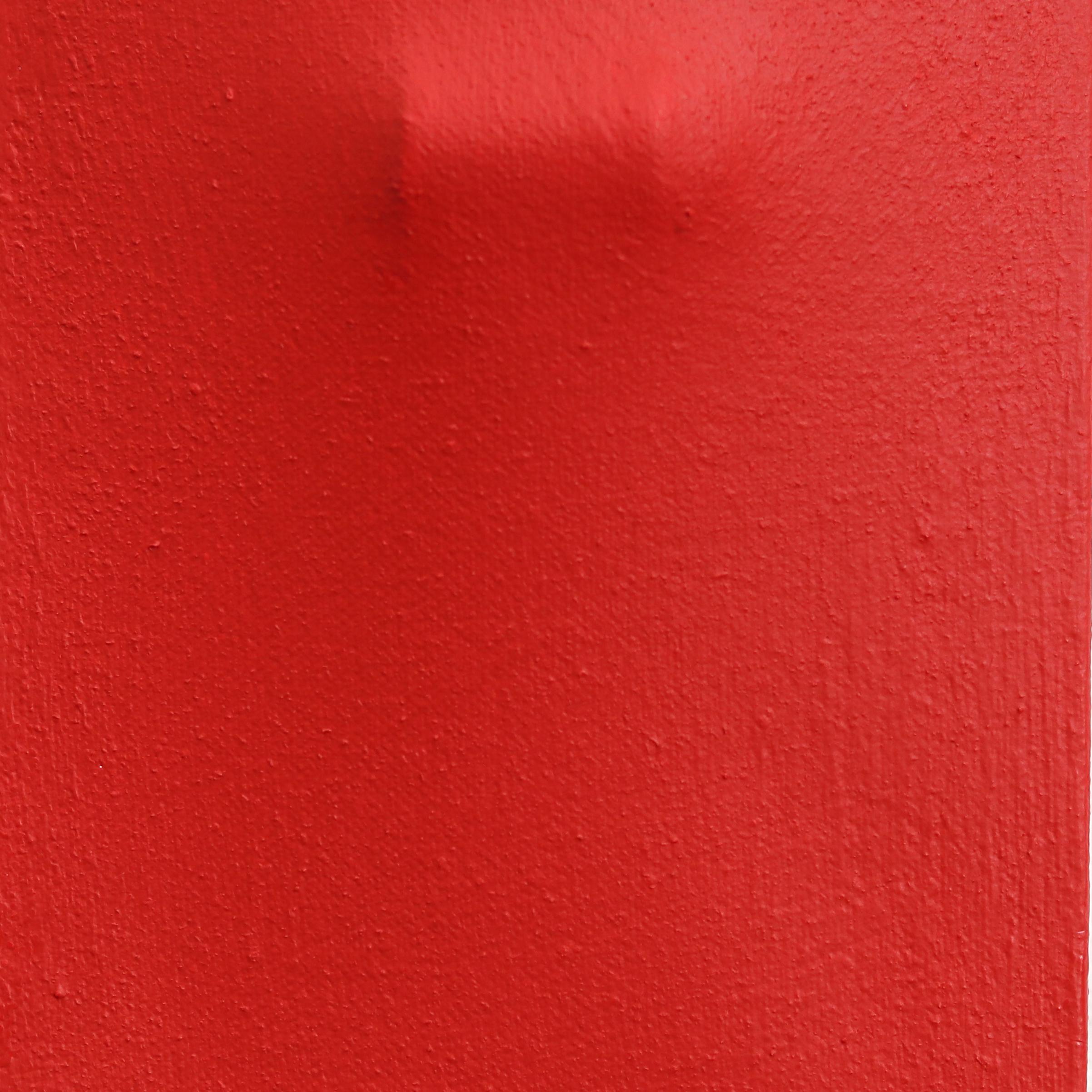 Signal C14 - Abstraktes mehrdimensionales rotes minimalistisches skulpturales Kunstwerk im Angebot 3