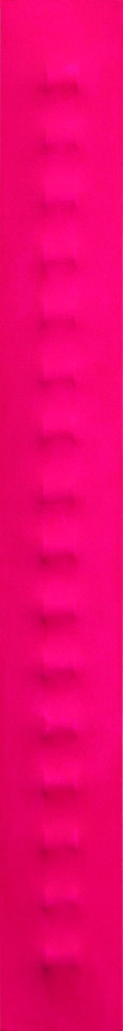 Slims CNP - Three-dimensional Minimalist Pink Abstract Painting