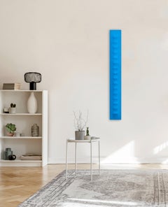 Slims SBBF - Three-dimensional Minimalist Blue Abstract Painting