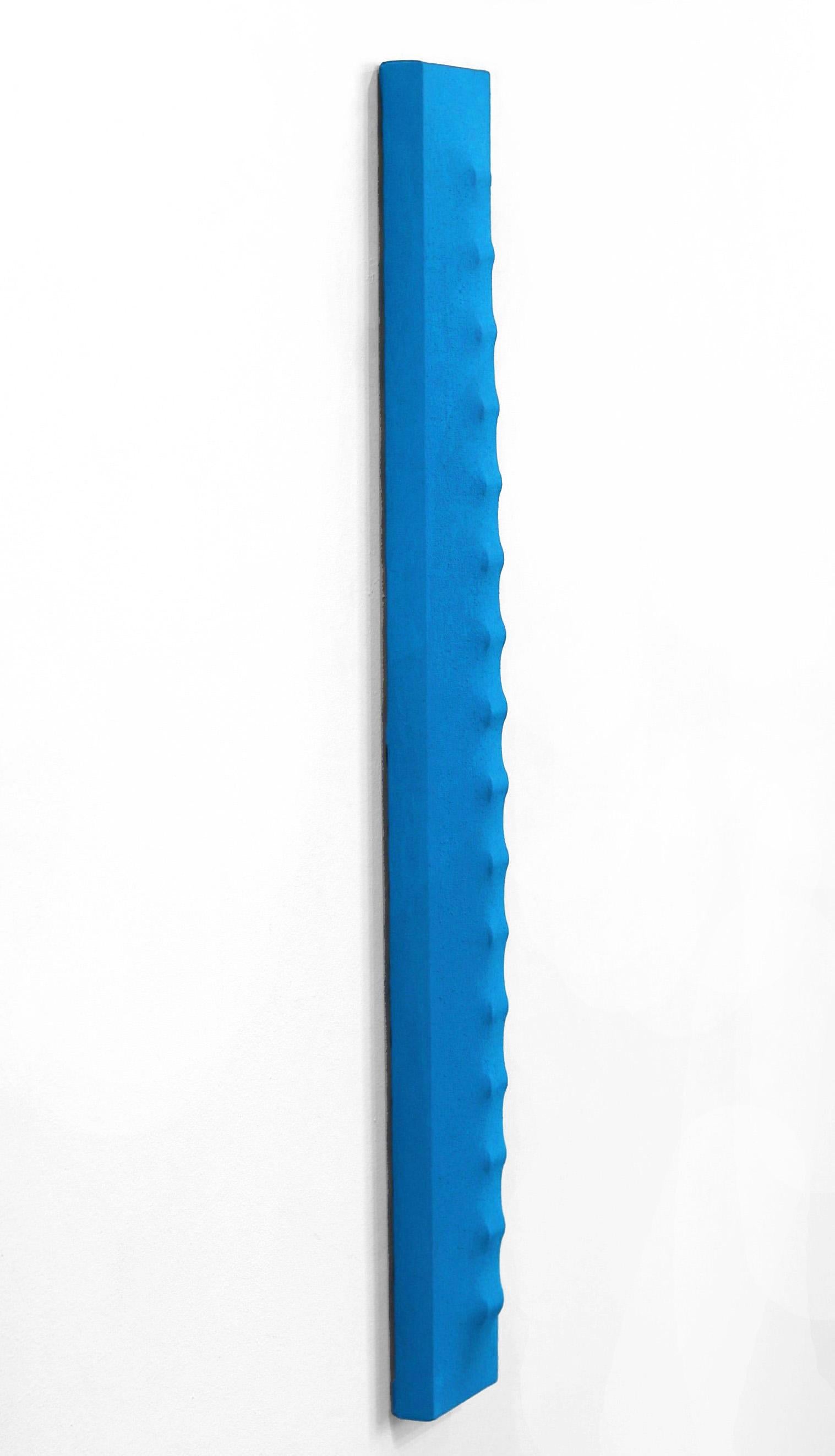 Slims SBBF - Pittura astratta tridimensionale minimalista blu - Abstract Painting Blu di Len Klikunas