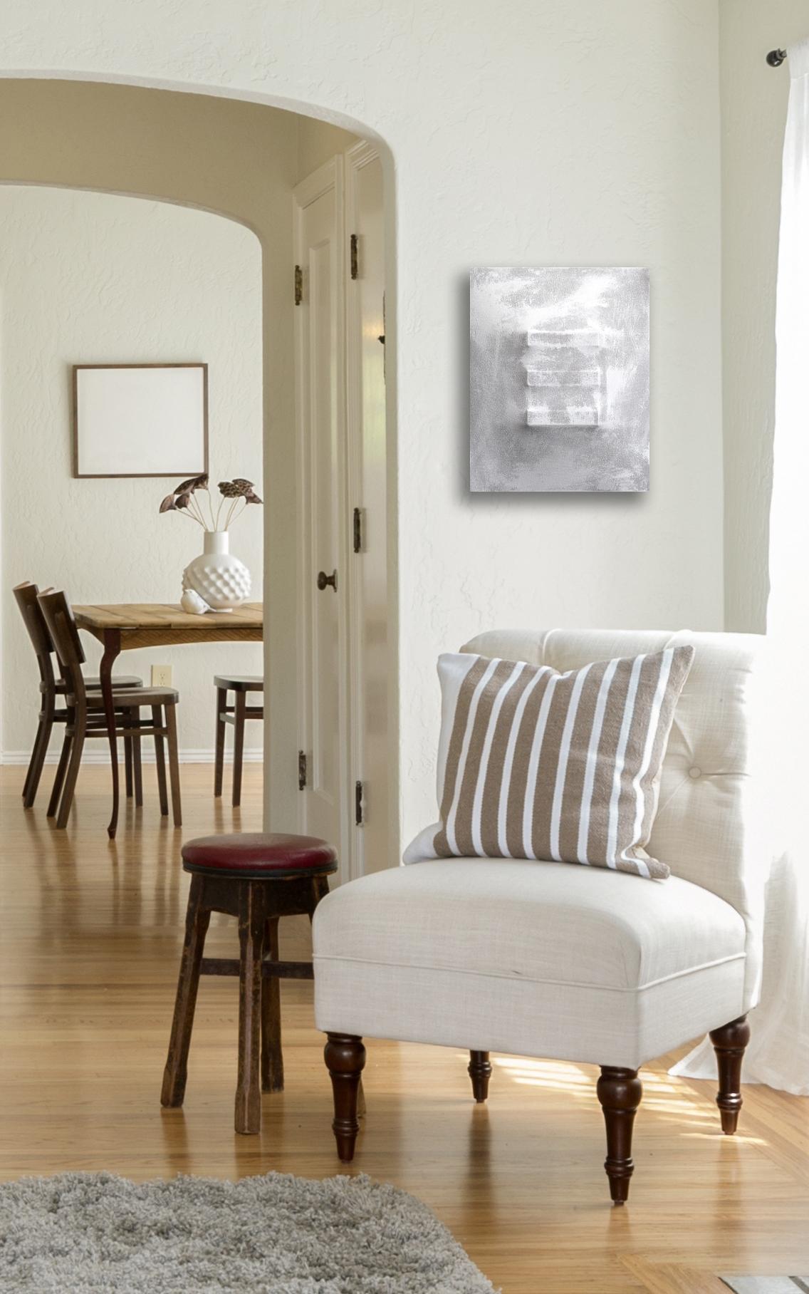 There's a Block in the Void 31224 - Minimalist Three Dimensional Artwork - Abstract Mixed Media Art by Len Klikunas