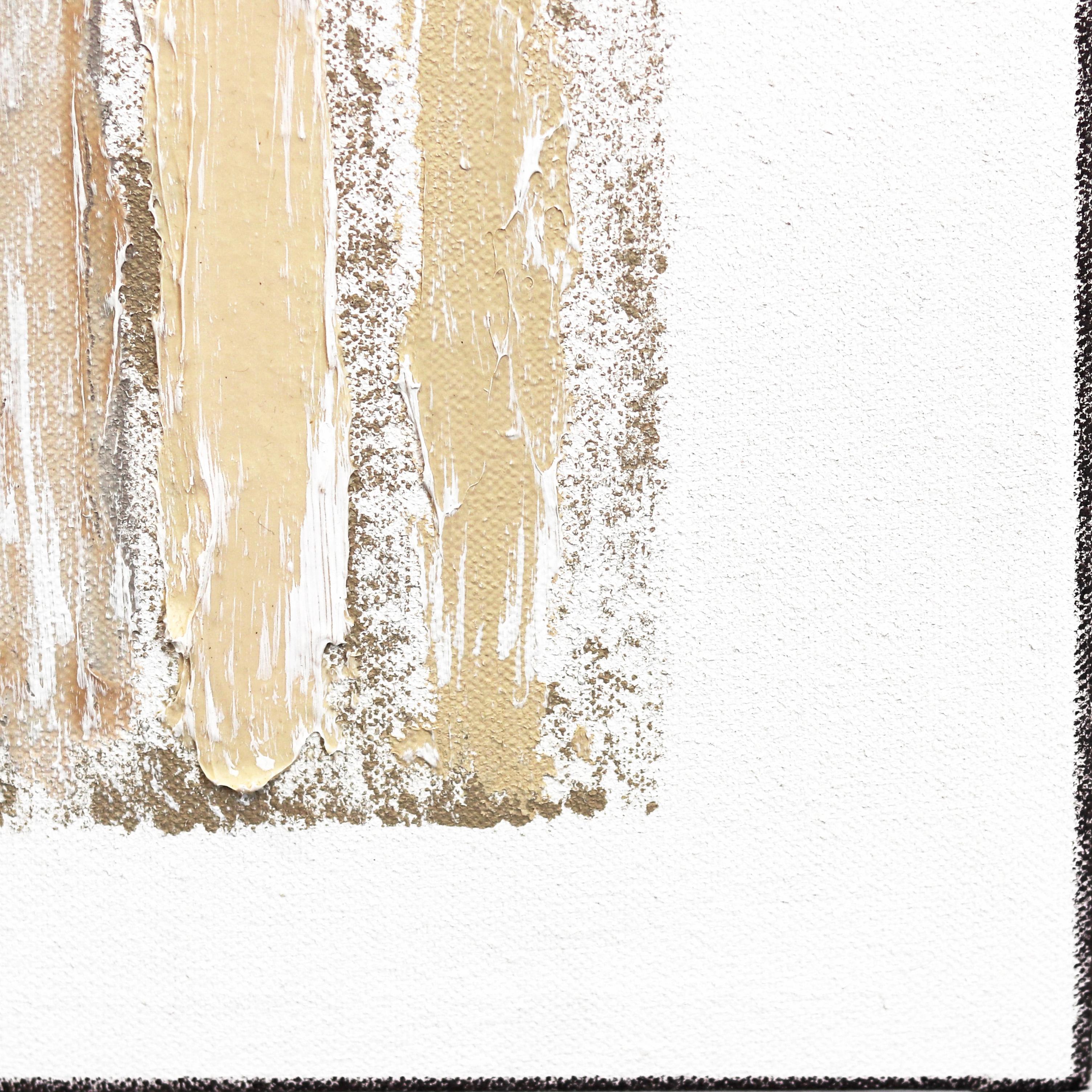 Winslow  -  Modern Neutral auf Weiß Minimalistisch Texturiert Abstraktes Gemälde 5