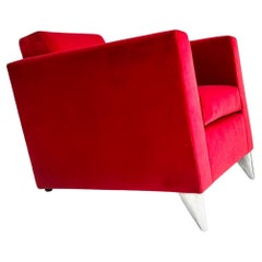 "Len Niggelman" velvet armchair, Philippe Starck, Driade, 1985