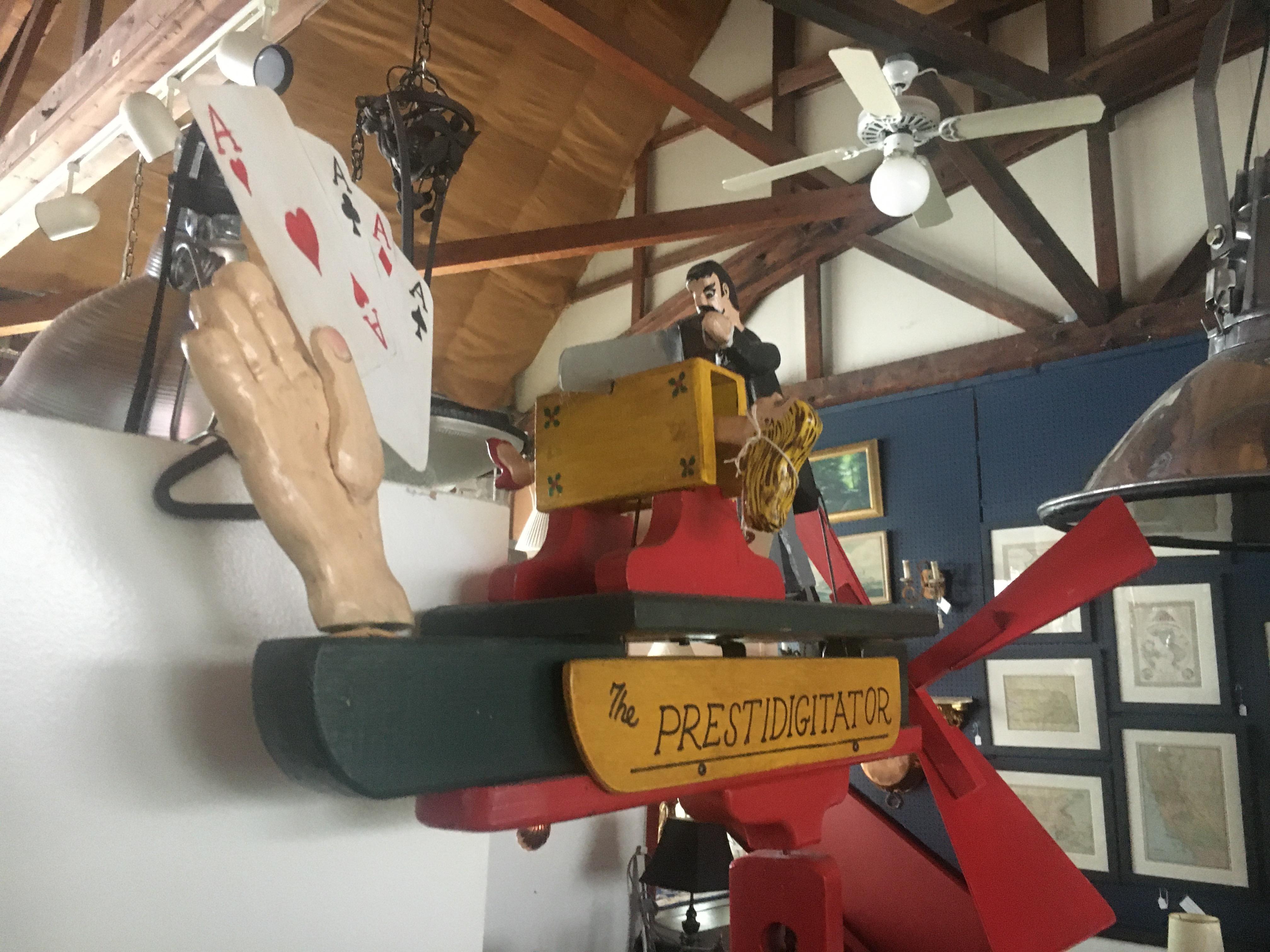 Bois Len Norman, American 20th Century, the Fireman Whirligig en vente