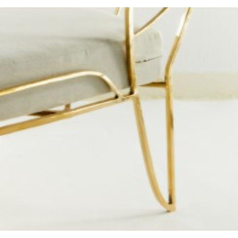 Brass Lena Armchair by Masaya