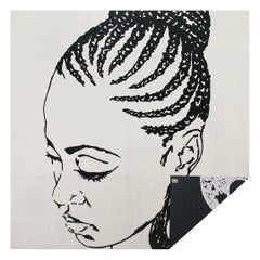 Lena Blanket or Throw by Mickalene Thomas