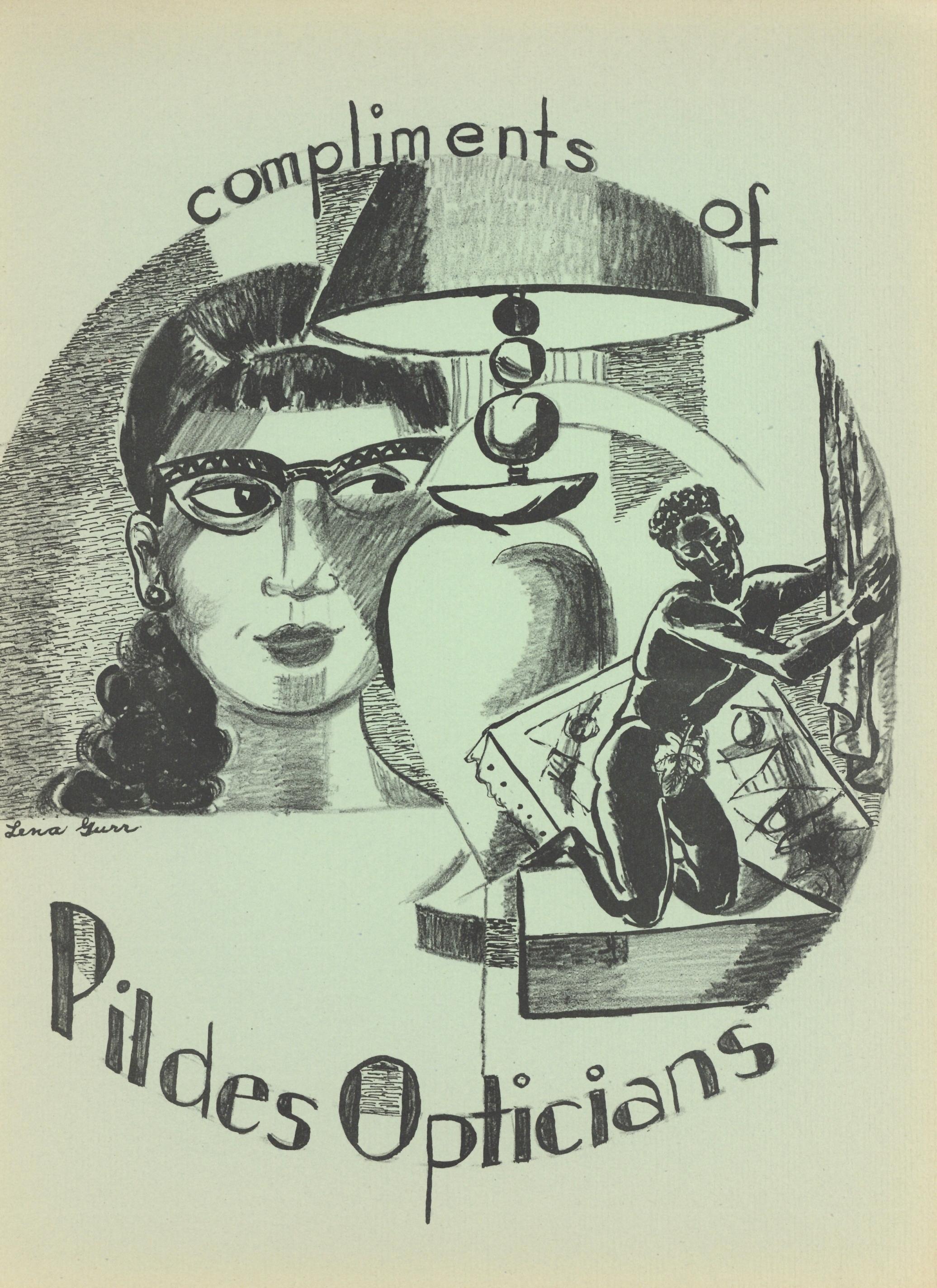 original lithograph - Print by Lena Gurr