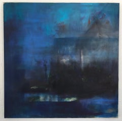 „Where the Lilac Bloomed“, Lena Khvichia, Abstraktes Gemälde, Öl auf Leinwand