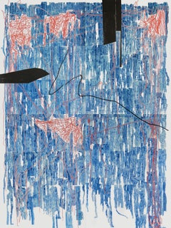 Russian Contemporary Art by Lena Ochkalova - Blue Structure