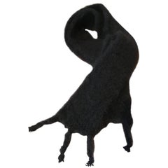 Lena Rewell Mohair Scarf in Black
