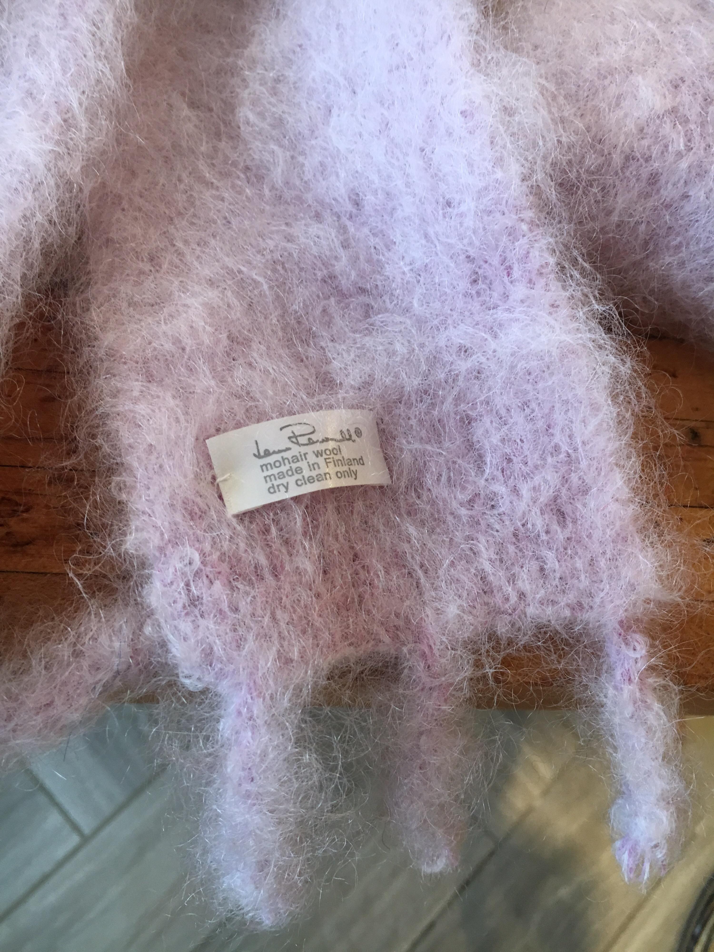 Finnish Lena Rewell Mohair Scarf in Pale Lavender
