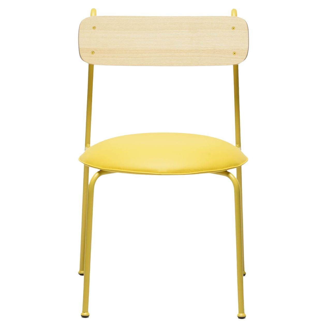 Lena S Yellow And Natural Ash Chair By Designerd For Sale