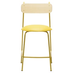 Lena Sg-65 Yellow And Natural Ash Bar Stool By Designerd