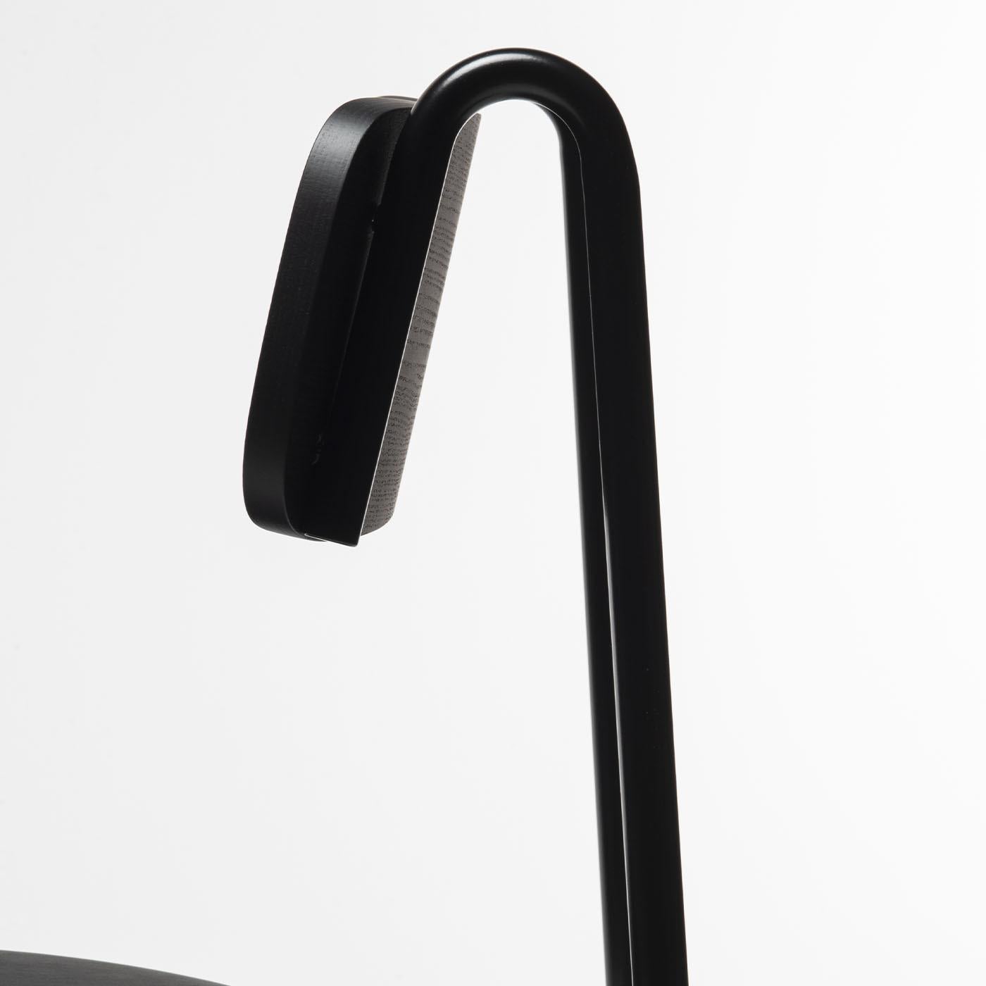 Italian Lena Sg-75 Black Bar Stool By Designerd For Sale