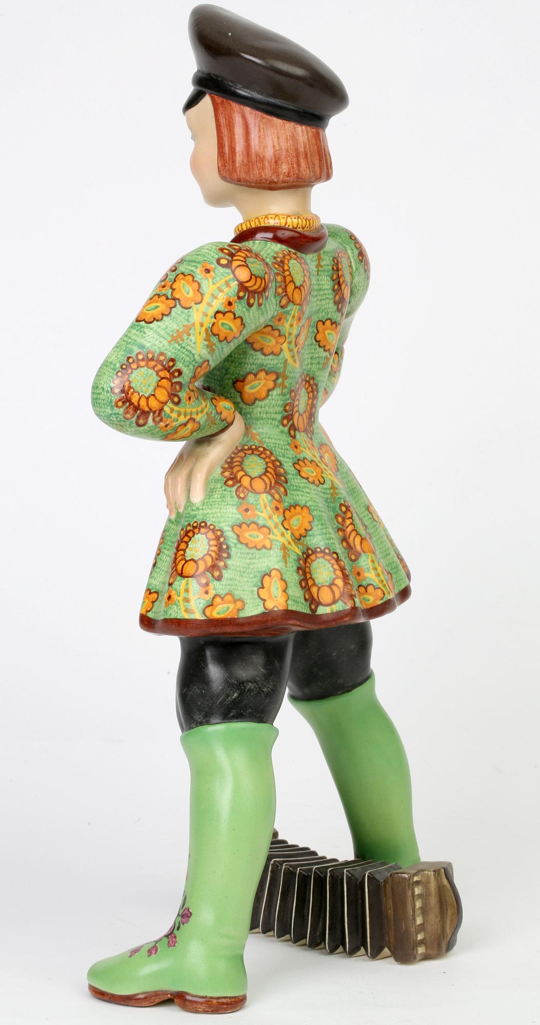 Figure en poterie Ivan le garçon russe de Lenci Art déco par Elena Scavini en vente 8