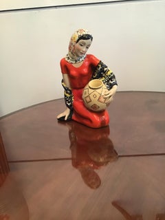 LENCI "Donna Sarda" Ceramica 1940 Italia