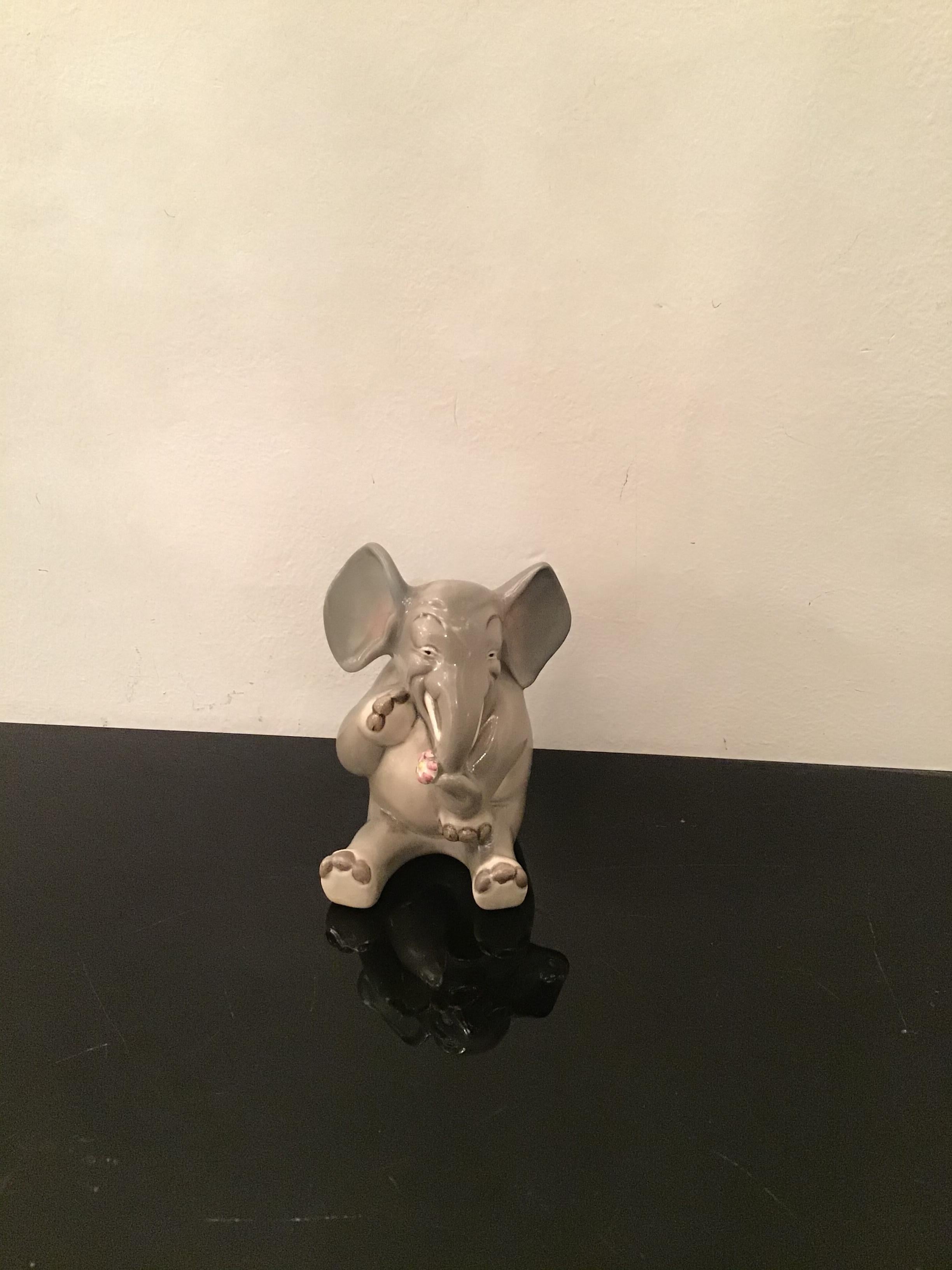 Elefante Keramik, Italien, Keramik 1950  im Angebot 5