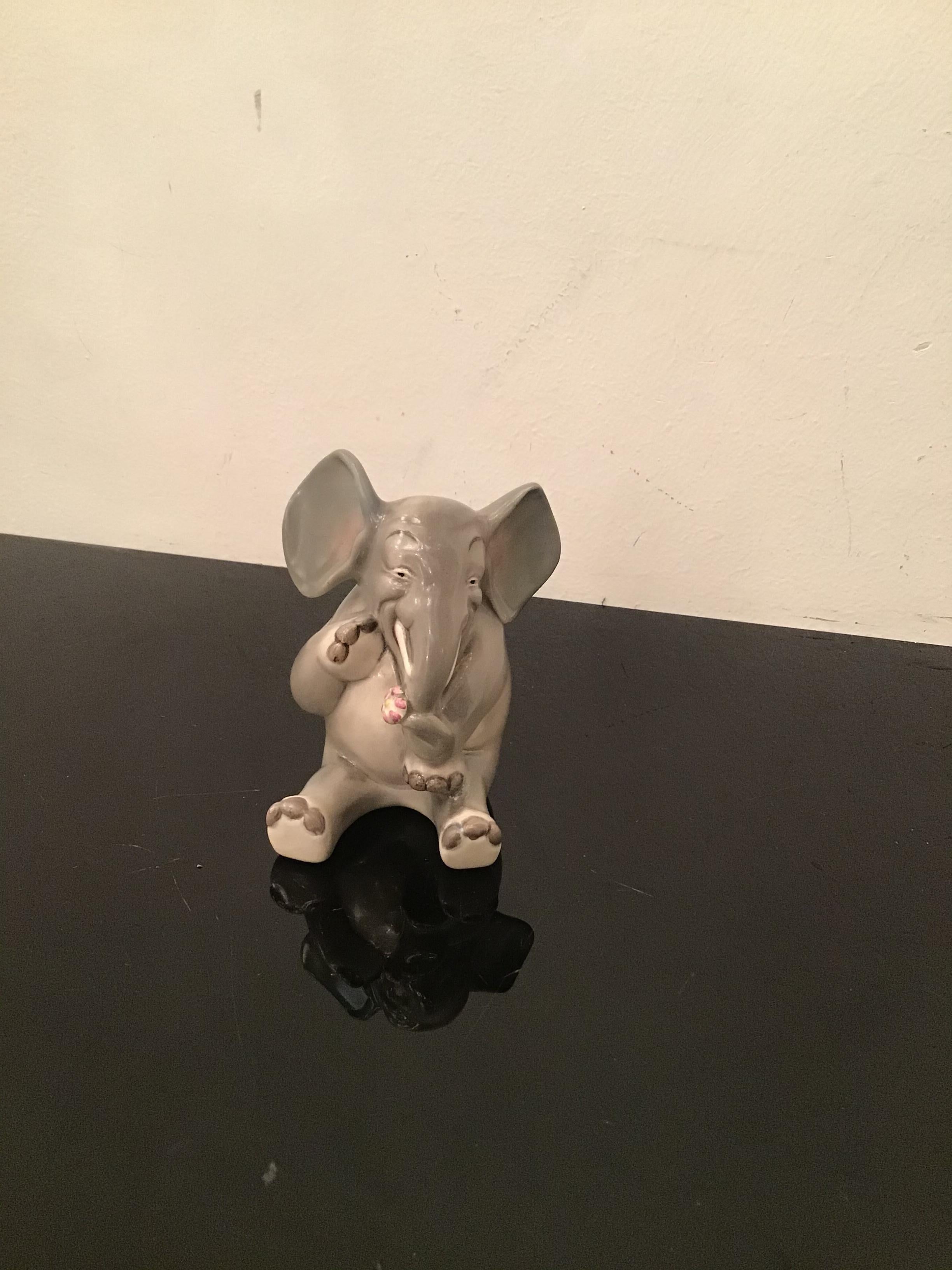 Elefante Keramik, Italien, Keramik 1950  im Angebot 8