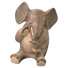 Retro Lenci “ Elefante “ Ceramic, 1950 Italy