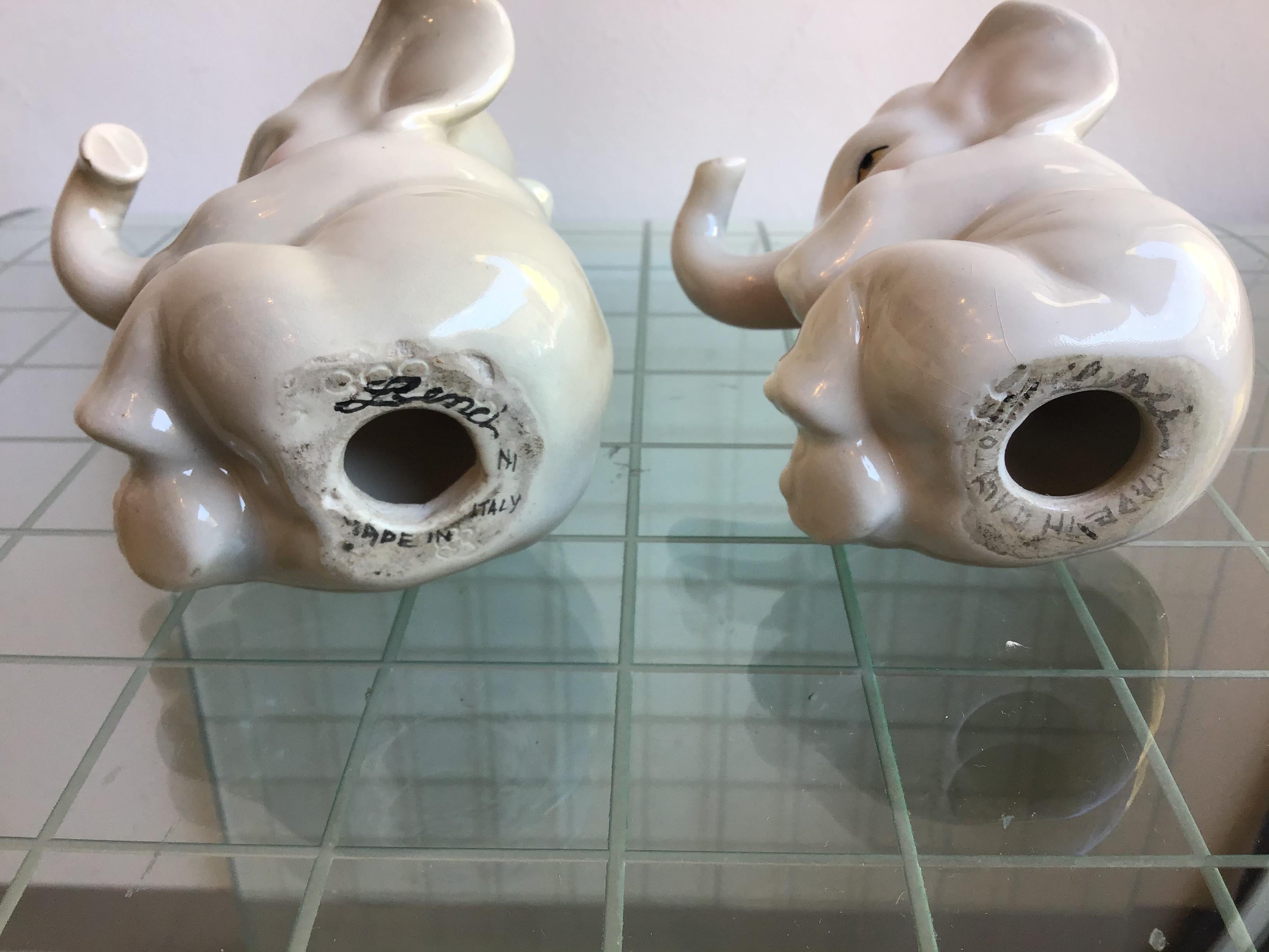 Altro Coppia di elefanti Lenci in ceramica, 1950, Italia in vendita