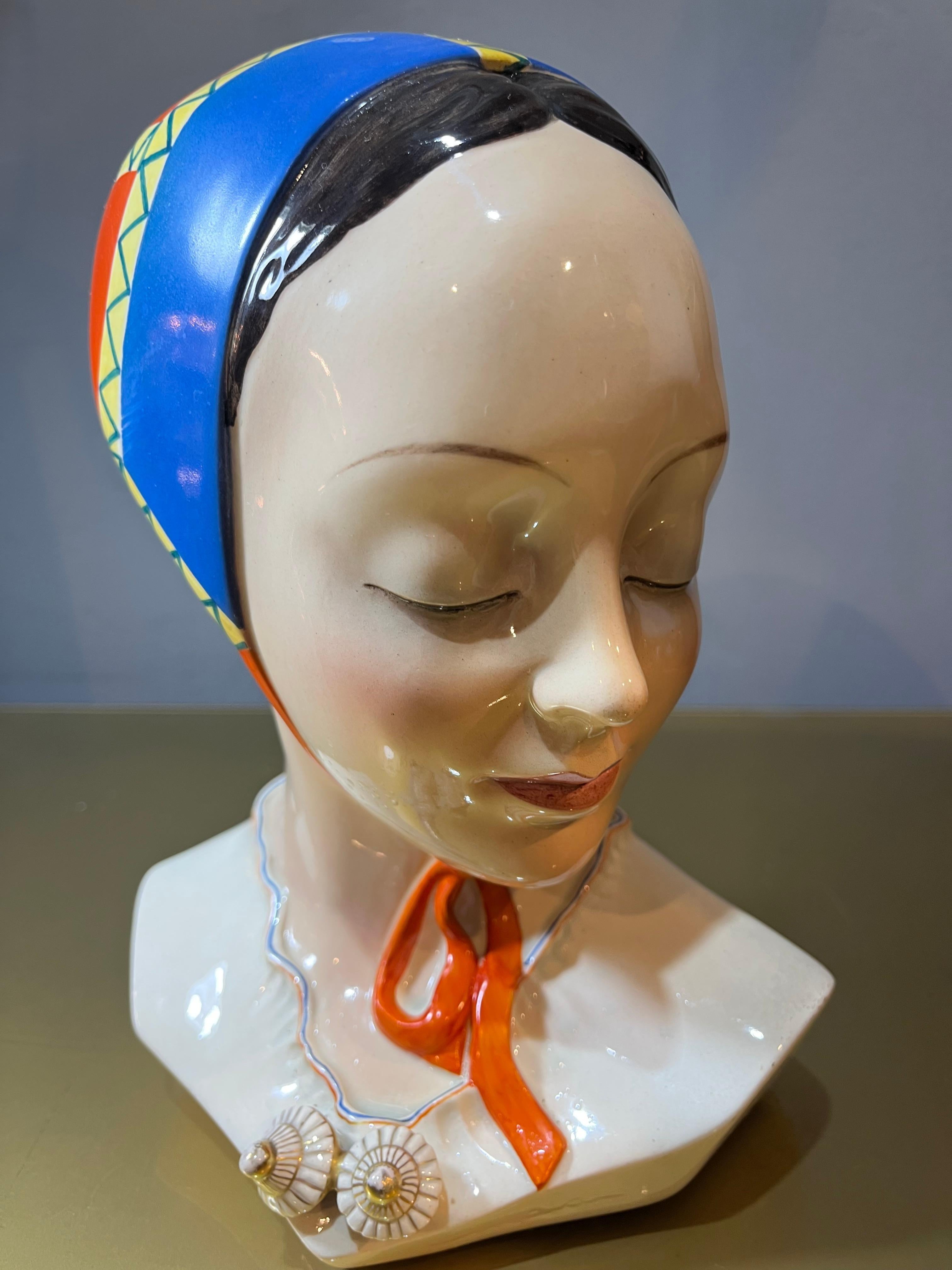 Figurine Lenci des années 30 en céramique 5