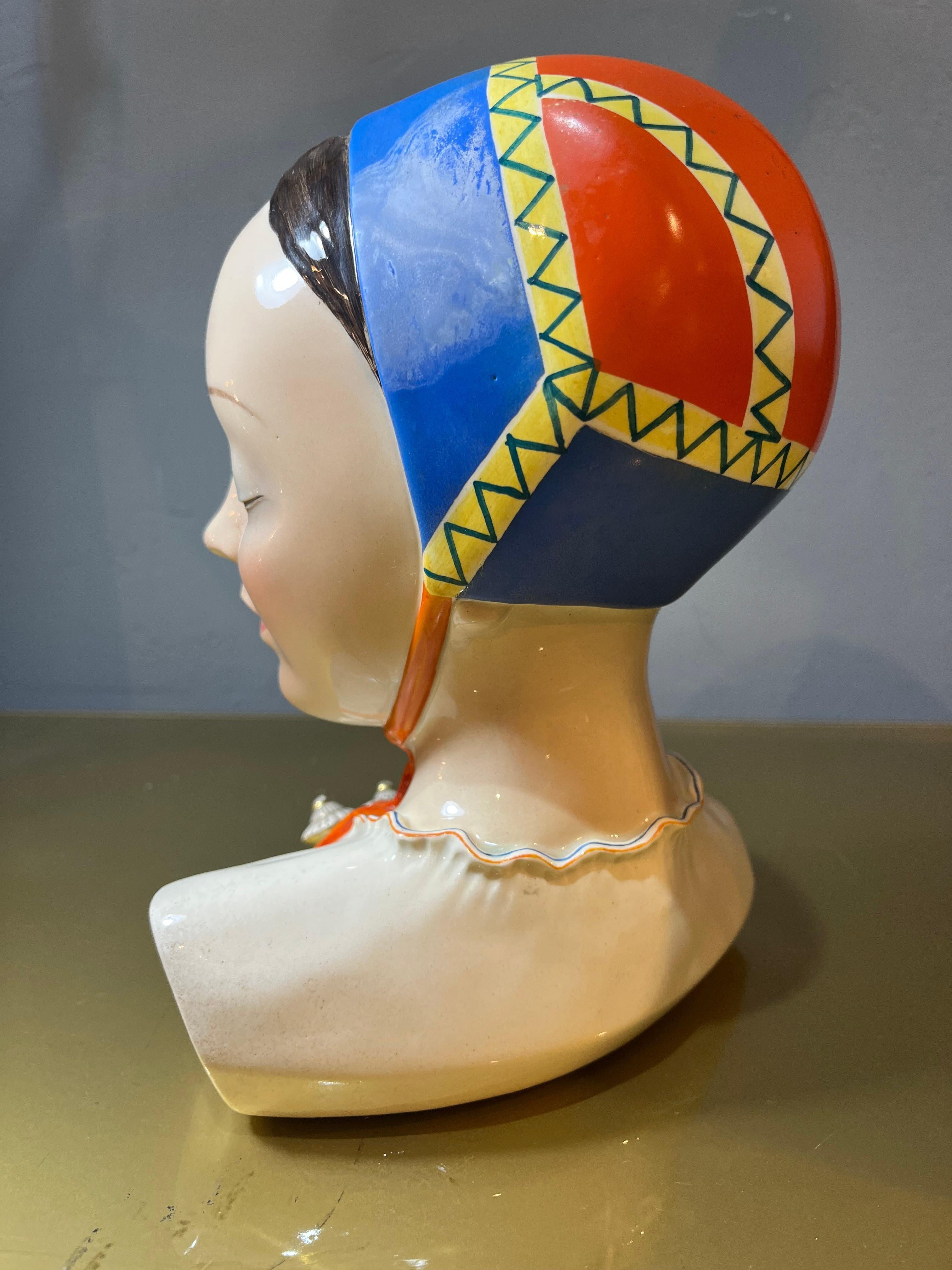 Figurine Lenci des années 30 en céramique Bon état à Catania, IT